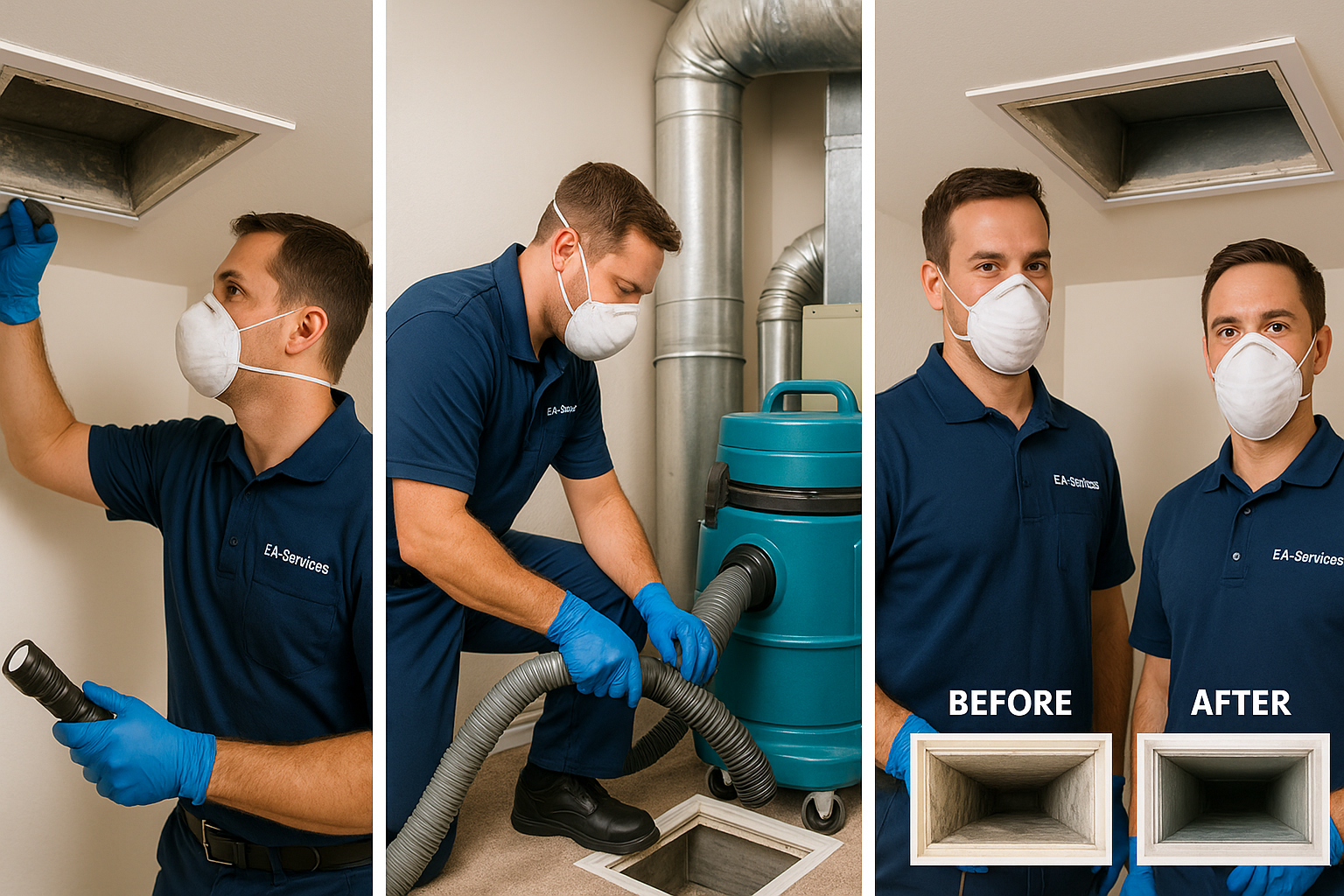 Professional air duct cleaning process in Bapchule